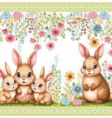 Салфетка-дорожка на стол хлопковая Радостный день 29464-1 тк