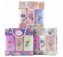 Набор полотенец микрофибра  3804 в сумочке МР+МР+МР