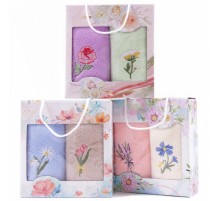 Набор полотенец микрофибра  3804 в сумочке МР+МР