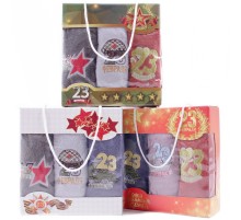 Набор полотенец из микрофибры 23006 в сумочке  Р+Р+Р