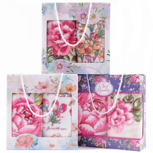 Набор полотенец из микрофибры Y14 в сумочке Р+Р из Иваново