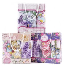 Набор полотенец из микрофибры Y04A в сумочке Р+Р+Р