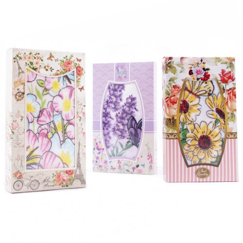 Набор полотенца микрофибра  Y04A в шоколадке Р из Иваново