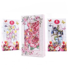 Набор полотенца микрофибра   Y04A в шоколадке 8 марта Р