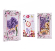 Набор полотенца микрофибра Y09A в шоколадке 8 марта Р