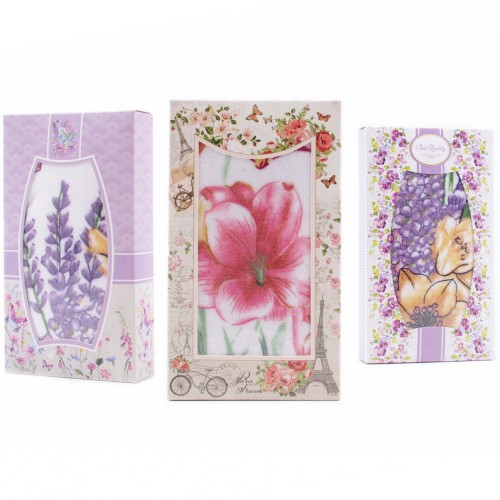 Набор полотенца микрофибра Y09A в шоколадке  Р из Иваново