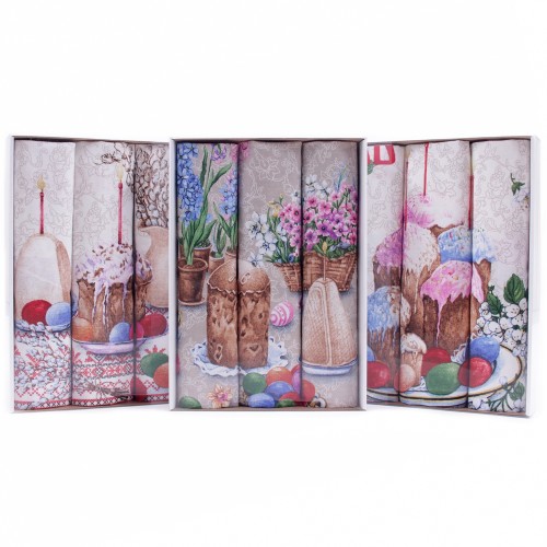 Набор полотенец рогожка Купон 50х63 см в коробке 3 штуки 13569-1 ад из Иваново