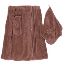 Набор полотенце сауна микрофибра мужская + полотенце 7540236 №4