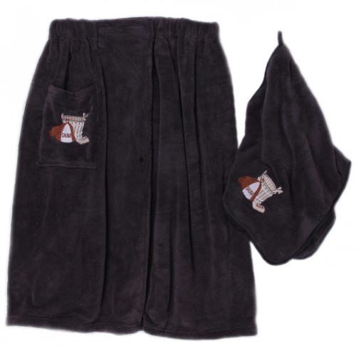 Набор полотенце сауна микрофибра мужская + полотенце 7540228 №2 из Иваново