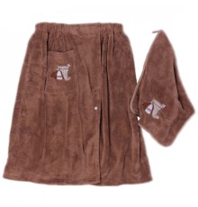 Набор полотенце сауна микрофибра мужская + полотенце 7540228 №3