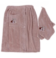 Набор полотенце сауна микрофибра мужская + полотенце 7540228 №4