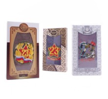 Полотенце из микрофибры М160 в шоколадке 23 февраля  Р