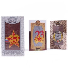 Полотенце из микрофибры М161 в шоколадке 23 февраля  Р