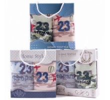 Набор полотенец из микрофибры 98-1017 в сумочке  Р+Р