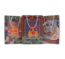 Набор полотенце из микрофибры М161 в коробке 23 февраля Л