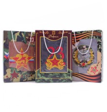 Набор полотенце из микрофибры М161 в коробке 23 февраля Л