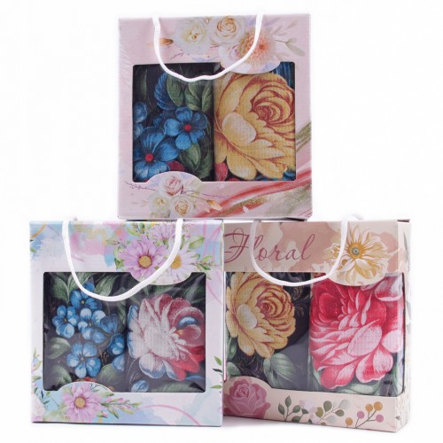 Набор вафельных полотенец Купон 50х63 см 2 штуки в сумочке 29406-1 тк из Иваново