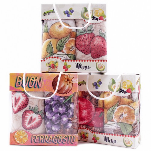 Набор полотенец микрофибра  2811348 в сумочке Р+Р из Иваново