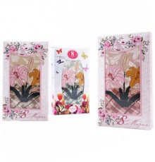 Набор полотенца микрофибра 2804342 в шоколадке 8 марта Р