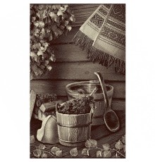 Полотенце махровое жаккардовое пестротканое С легким паром! 8024