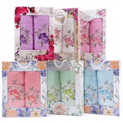 Набор полотенец махровых 10061144 10051144 в коробке Б+Л из Иваново