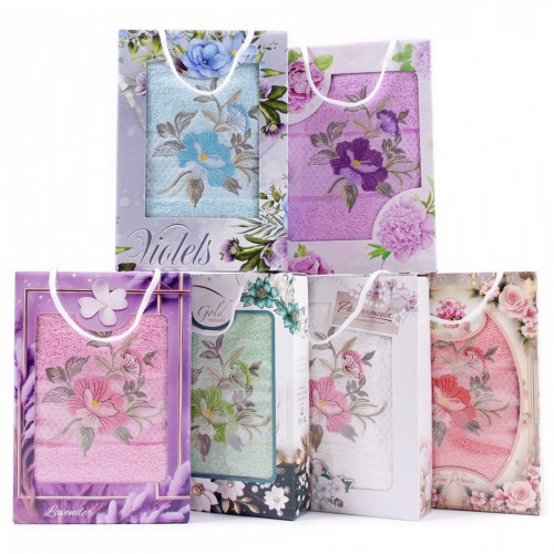 Набор полотенец махровых 10061144 10051144 в коробке Л из Иваново