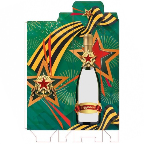 Подарочная коробка Бутылочка Ш-19 Р из Иваново