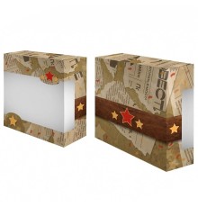 Подарочная коробка Контурные цветы ТС-43 Р+Р