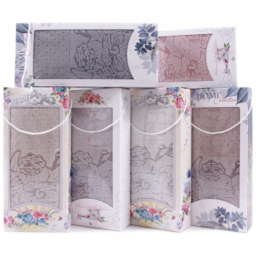 Набор полотенец махровых 88-582 88-583 в коробке Б из Иваново