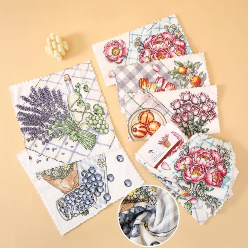 Набор салфеток из микрофибры 28615300 в шоколадке С+С  из Иваново