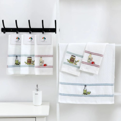 Набор полотенец хлопок 8511554 ручных 2 шт.в скрепке из Иваново