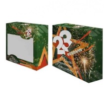 Подарочная коробка  23 февраля № 83-25 Р+Р