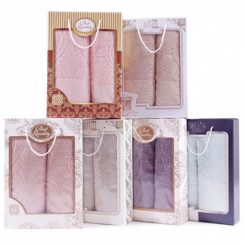 Набор полотенец махровых 88-570 88-571 в коробке Б+Л из Иваново