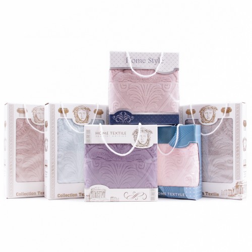 Набор полотенец махровых 88-570 88-571 в коробке Л из Иваново