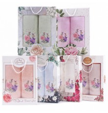 Набор полотенец микрофибра 98-1032 98-1033 в коробке Б+Л