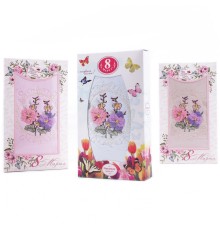 Набор полотенца микрофибра 98-1034 в шоколадке 8 марта Р