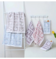 Набор полотенец  хлопок-махра 88-635 ручных 2 шт.в скрепке