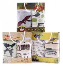 Набор полотенец микрофибра  2811377 в сумочке 23 февраля Р+Р