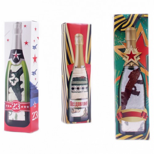 Набор полотенца микрофибра 2811377 в бутылочке Р из Иваново