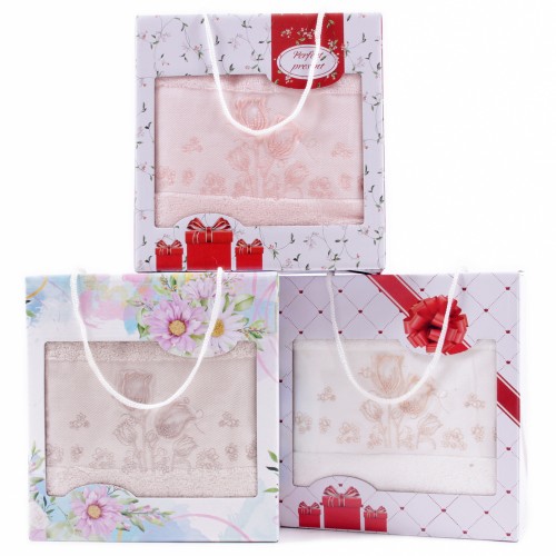 Набор полотенце махровое 2204651 в сумочке Р из Иваново