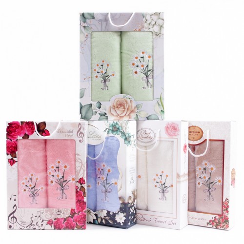 Набор полотенец микрофибра 5159 в коробке Б+Л из Иваново