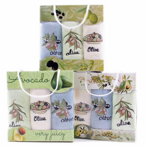 Набор полотенец микрофибра  2802149 в сумочке МР+МР+МР из Иваново