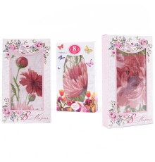 Набор вафельных полотенец Купон 50х63 см 29498-1 Тейково в шоколадке 8 марта