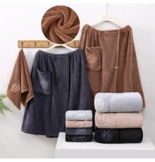 Набор полотенце сауна микрофибра мужская + полотенце 7540293 в ассортименте