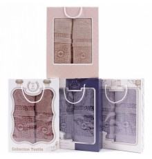 Набор полотенец махровых Бабочка на цветах 95-488 95-489 в коробке Б+Л