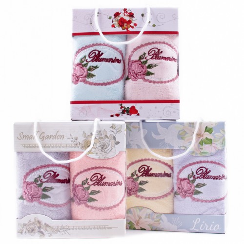 Набор полотенец микрофибра  LM74-6 в сумочке Р+Р из Иваново