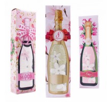 Набор полотенца микрофибра  10041157 в бутылочке 8 марта Р