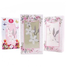 Набор полотенца микрофибра  10041157 в шоколадке 8 марта Р