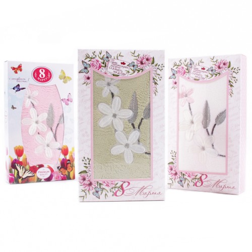 Набор полотенца микрофибра  10041157 в шоколадке 8 марта Р из Иваново