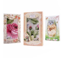 Набор полотенец из рогожки 40х75 см в шоколадке 13543-1 ад